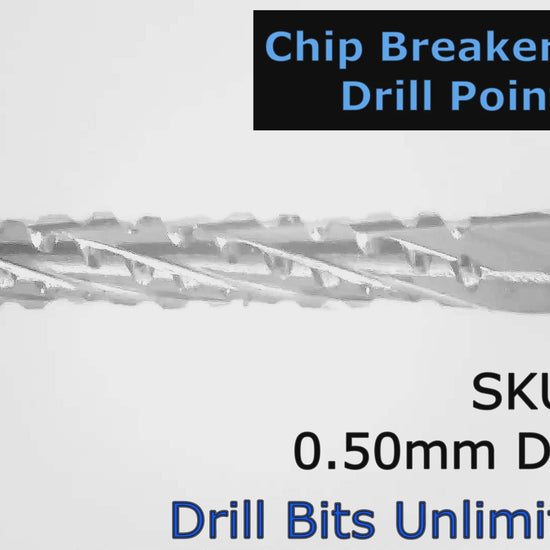 0.50mm .0197" x .079" LOC  Diamond Pattern Carbide Router Bits - Fishtail Tip R103 Video Showing Flute Detail