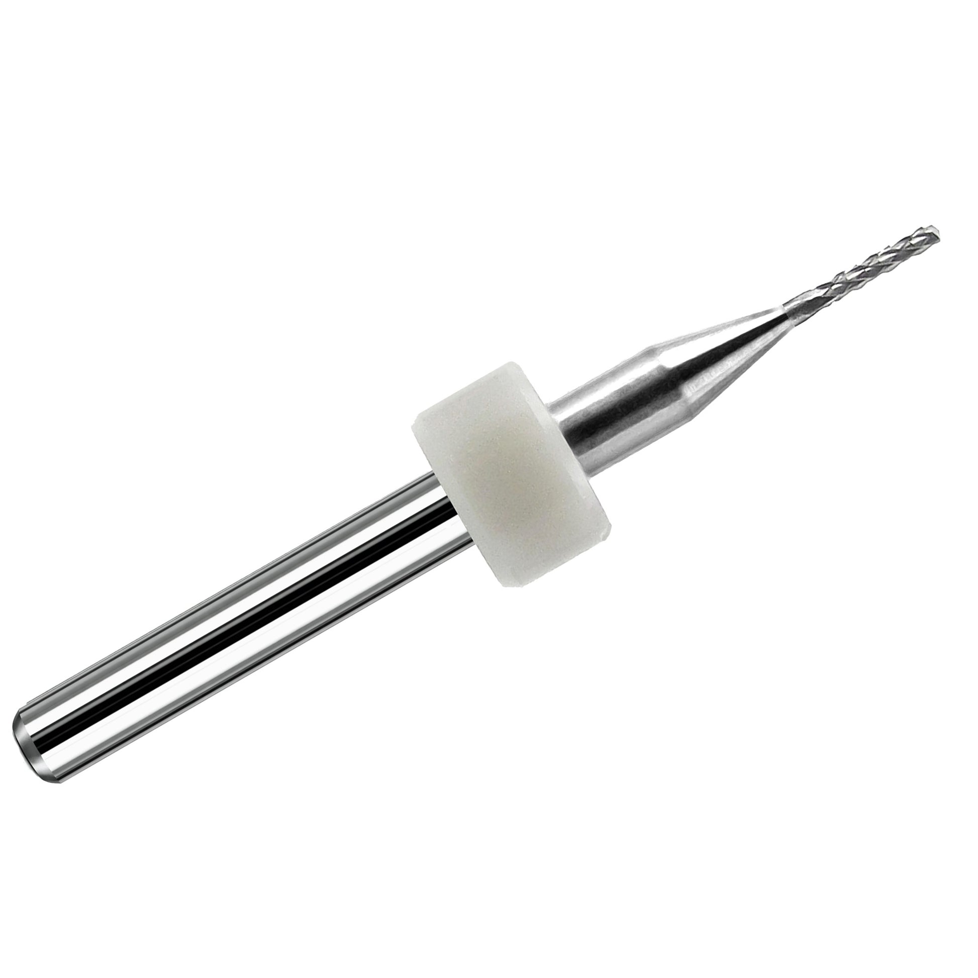 0.90mm diamond pattern carbide router with drill point tip and 1/8 inch shank