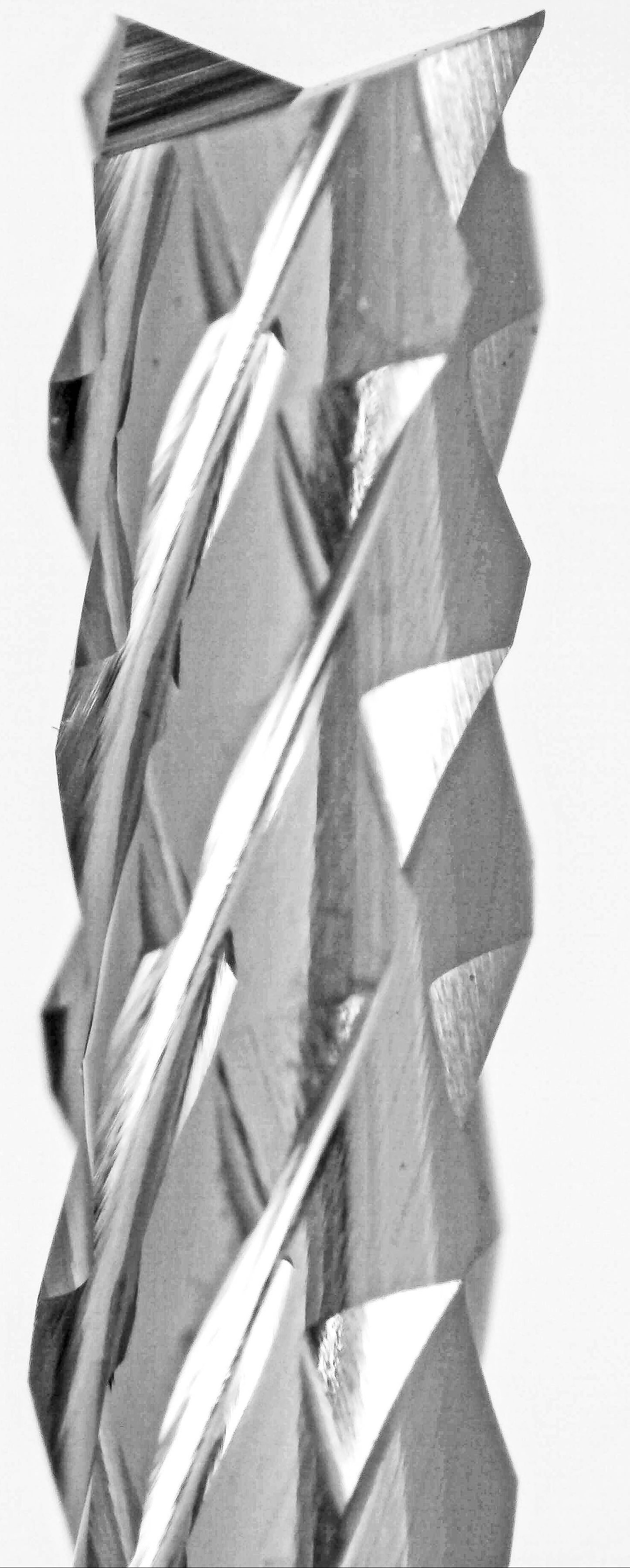 0.0625" / 1/16" Diamond Flute Router, Fish Tail, .275" LOC, 1/8" Shank L10