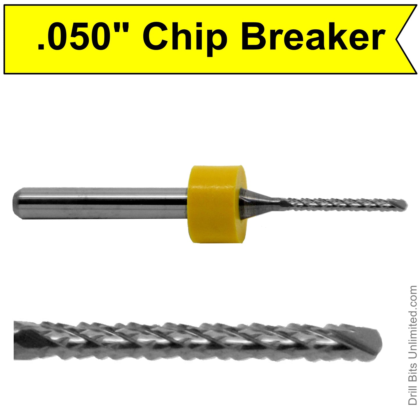 .050" x .550" LOC Chip Breaker Router - Drill Point Tip R154