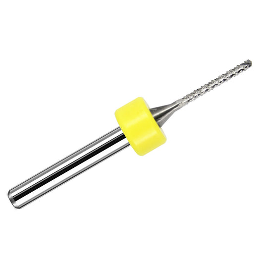 0.050" (1.27mm) x .550" LOC Chip Breaker Carbide Router, Drill Point Tip, 1/8" Shank | R154