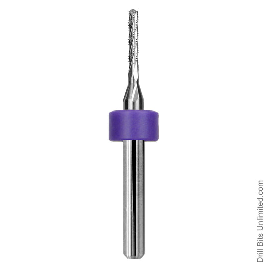 1/16″ Chip Breaker Carbide Router – .315″ LOC – Drill Point Tip R159