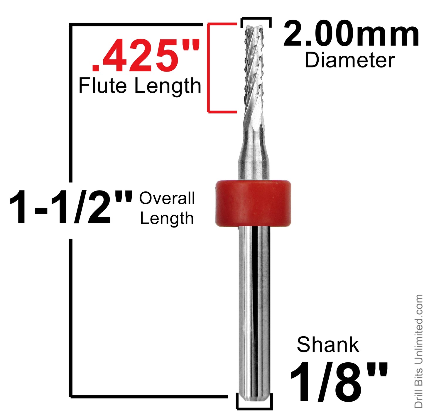 2.00 mm Chip Breaker Carbide Router – Fish Tail Tip R165