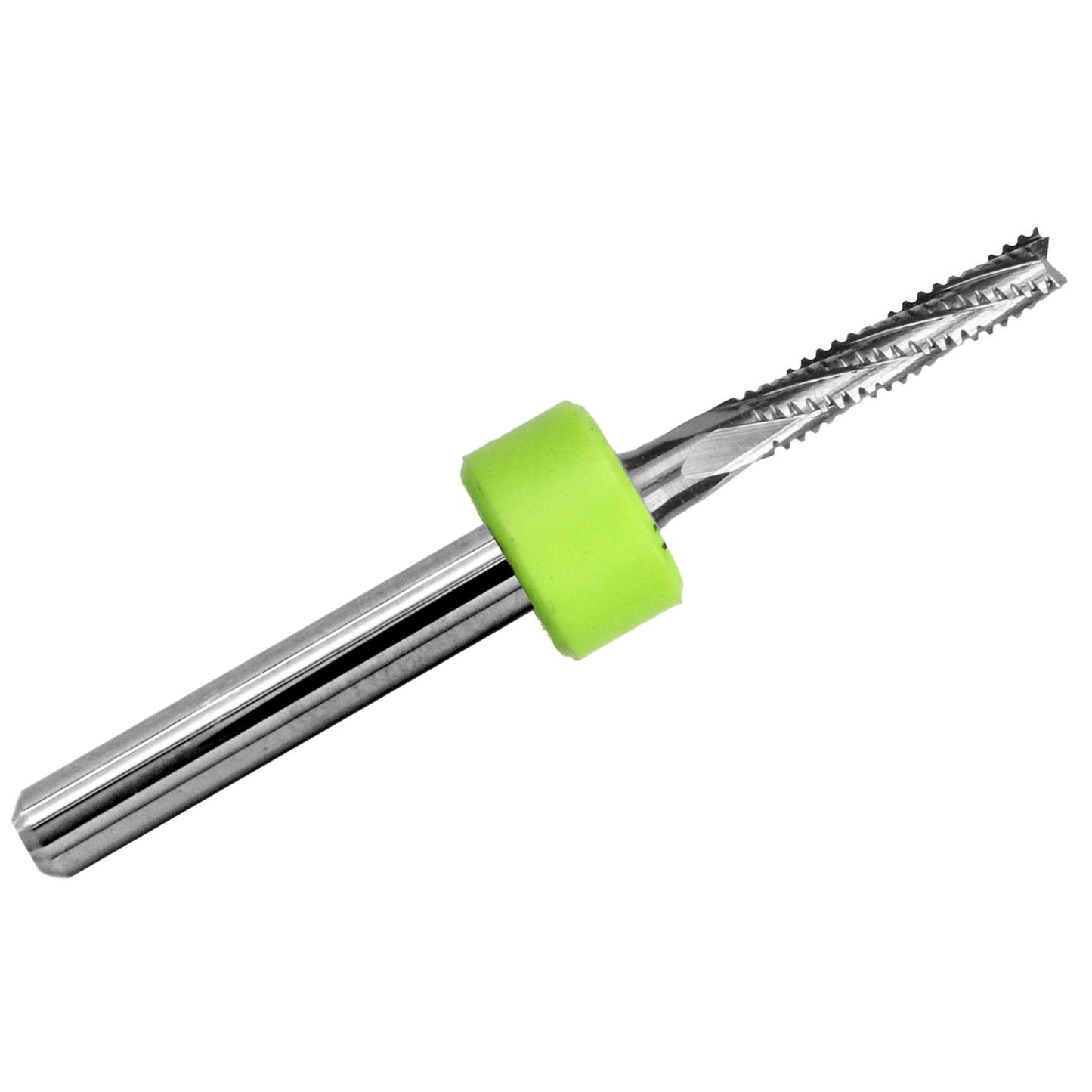 2.40mm (3/32") Chip Breaker Carbide Router – .430″ LOC – Fish Tail Tip R168