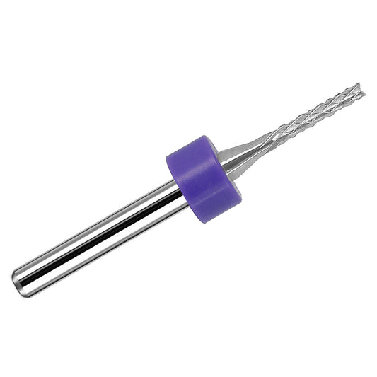 0.0625 inch 1/16 diamond pattern down cut carbide router bit with 1/8 inch shank