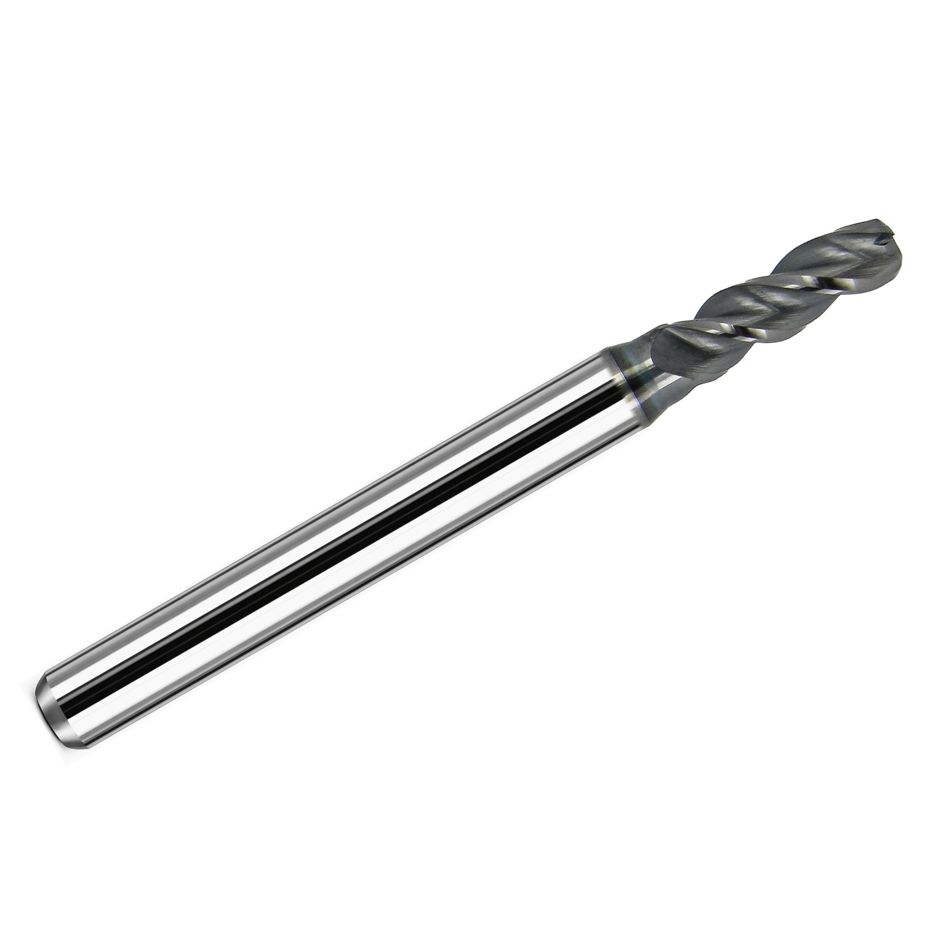 5mm corner radius 3 flute carbide end mill Kyocera TITAN-AX T1969O591CR5 full tool view