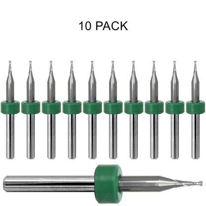 0.0394" / 1.00mm Two-Flute Carbide End Mill, Square End, .120" LOC, 1/8" Shank | Lightly Used 10 Pc UMT110