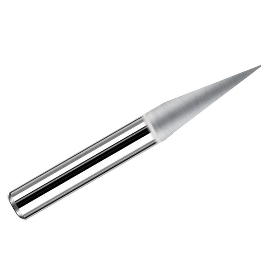 15 degree solid carbide V-bit CNC engraver with 1/8 inch shank