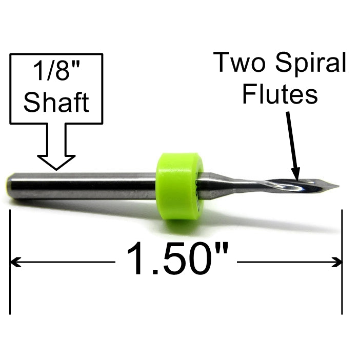 .0625" 1/16" 30 Degree, Scoring / Engraving, Trace Isolation V-Bit Engraver