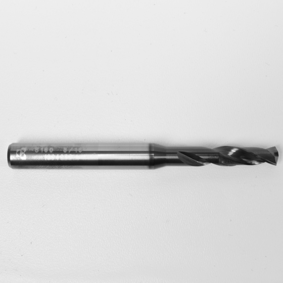3/16" .1875" Diameter Kyocera ORION Carbide High Performance Micro Drill, TiAlN Coated 160-1875AG938 K010