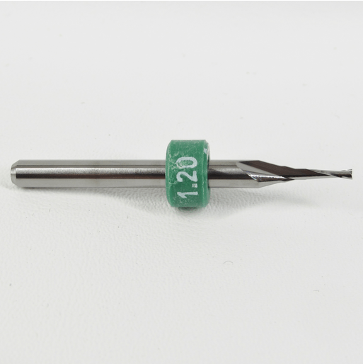 .0472" 1.20mm Two Flute End Mill Slow Flute for Flex Materials