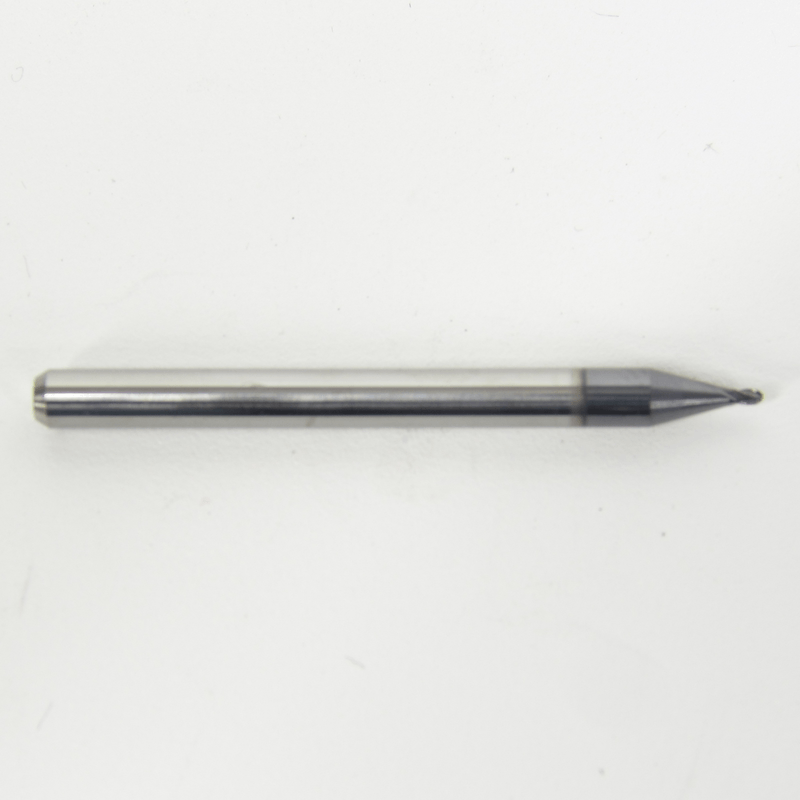 .0350" 0.90mm Diameter Ball Nose End Mill, Carbide, AlTiN Coated, 4 Flute, 1835-0350L052 K114