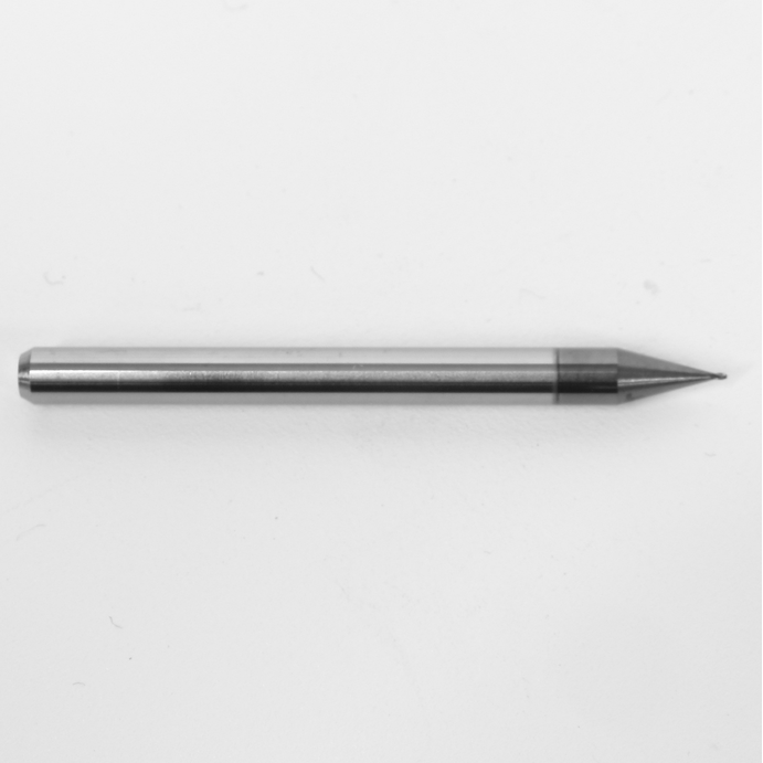 .0160" 0.40mm Diameter Ball Nose End Mill, Carbide, AlTiN Coated, 4 Flute, 1835-0160L024 K104