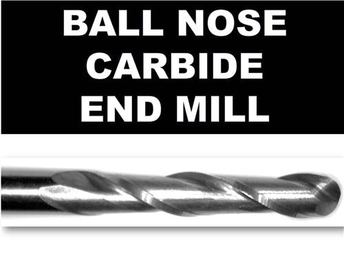 1/8" x .870" LOC Ball Nose Carbide  End Mill - Extended Flute Length M137