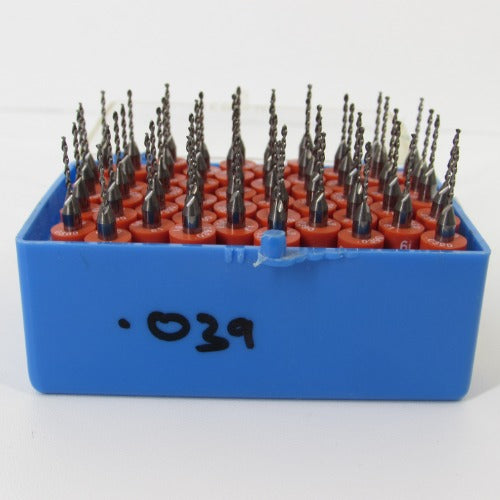 1.00mm .039" #61 Carbide Drill Bits Resharpened Fifty Pieces