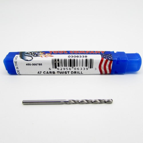 #47 .0785" 2.00mm Carbide 118 Deg. Jobber Length Drill Bit - Monster USA B3-6 450-300785
