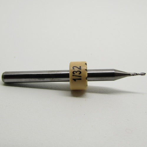 .0312" 1/32" x .120" Depth Two Flute Square End Mill L12