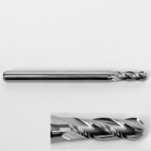 .1050" Diameter Ball Nose End Mill, Carbide, 4-Flute, 1825-1050.315 K087