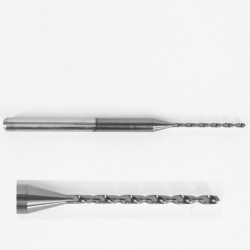 0.0374" 0.95mm Diam. DRILL 3MM Shank .591" DOC,Carbide DLC (Diamond Like Carbon) Coated 226-0374D591 K131