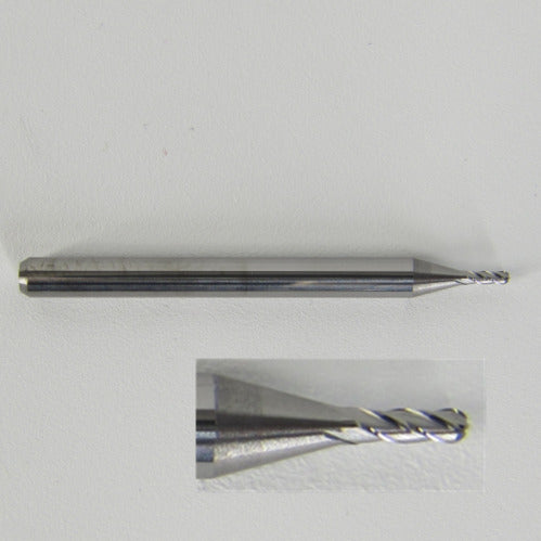 .0420" Diameter Ball Nose End Mill, Carbide, 4-Flute, Kyocera 1825-0420.126 K153