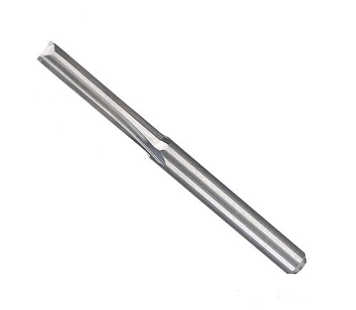 1/8" x .670" LOC Two Straight Flutes - Carbide End Mill Slot Bit For Wood, Plastic and Acrylic M149