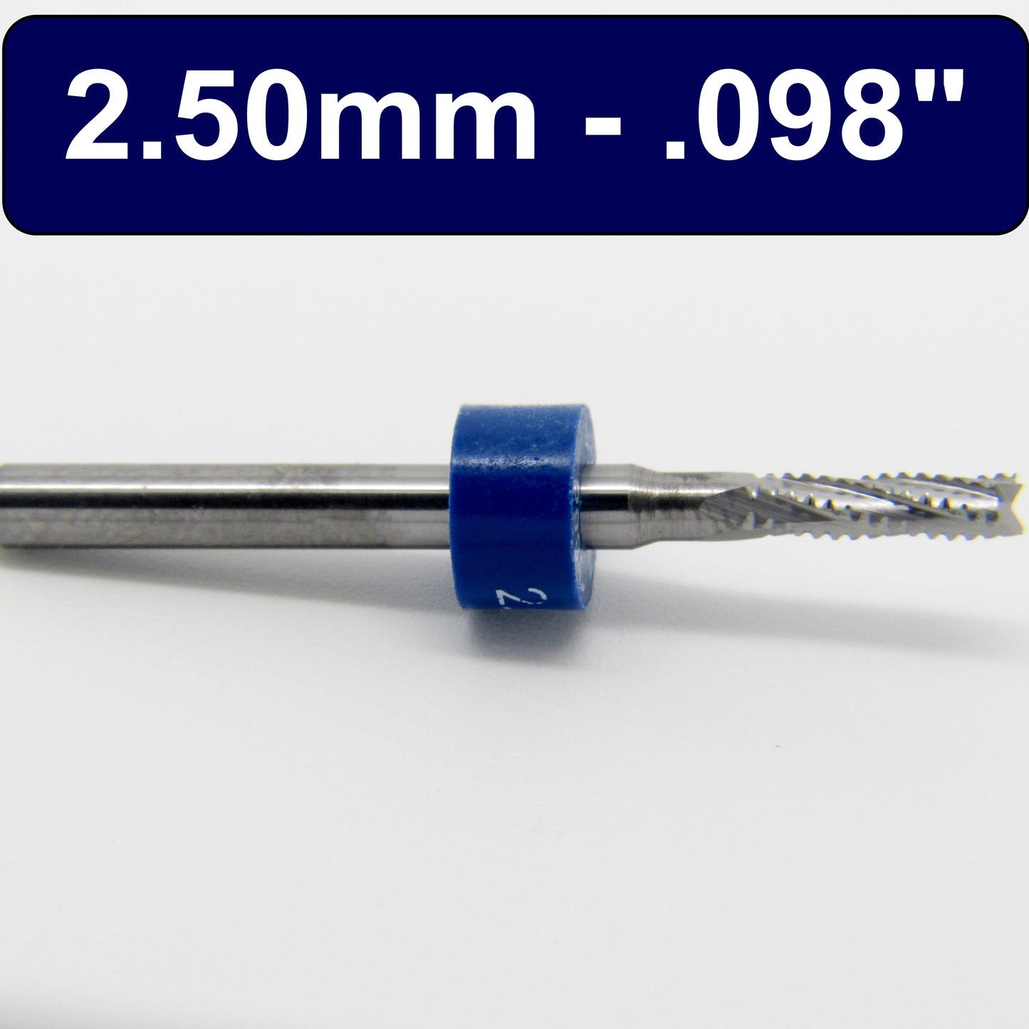 .098" 2.50mm Chip Breaker Flutes Fish Tail Tip Carbide Router URC171