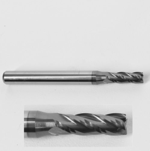4mm 4 flute altin coated square end carbide end mill cutting edges
