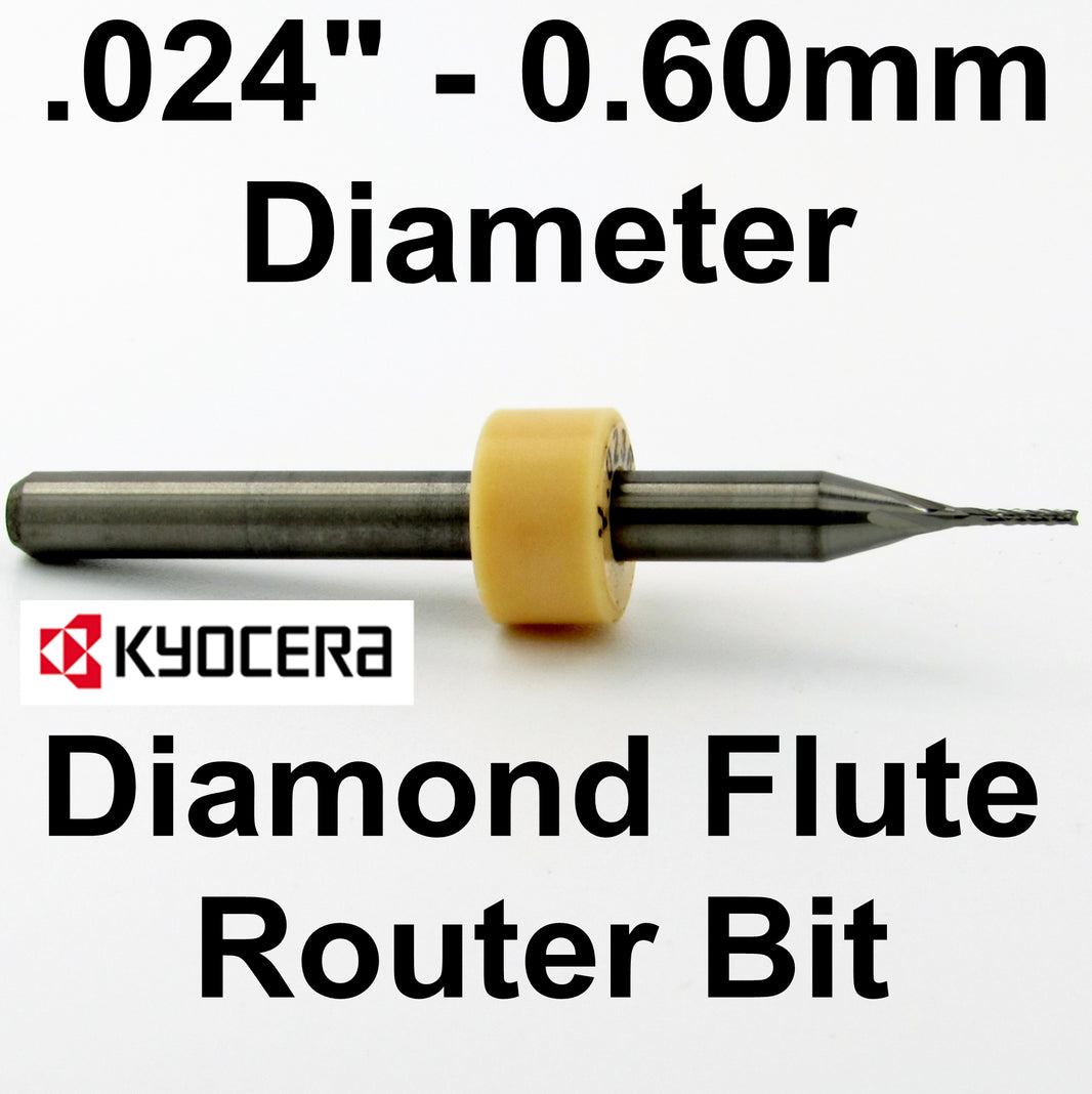 Diamond Flute Routers - for Carbon Fiber, Composites Fiberglass PCB Bo ...