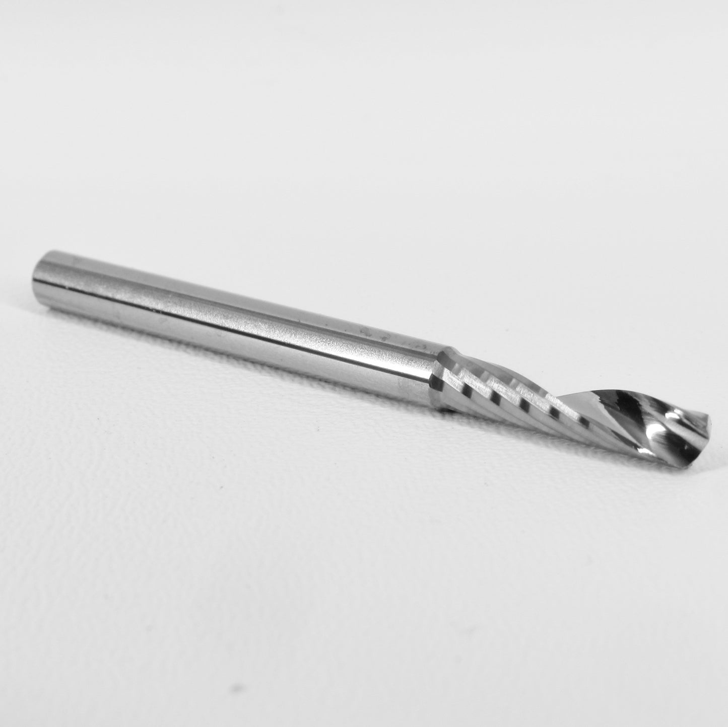 1/8" x 0.5" UP-CUT Premium Quality Single O-flute End Mill Made in USA for Aluminum Acrylic Plastic