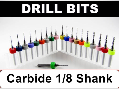 Carbide Drill Bits - Diameters .0039" to  .036" CD1